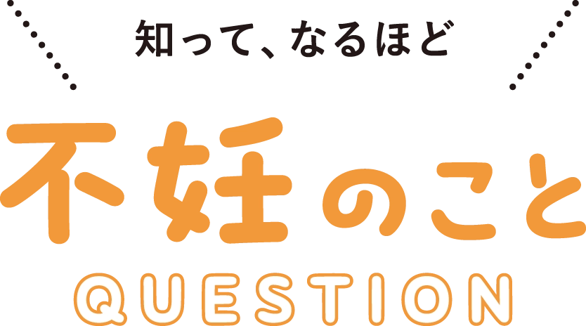 知って、なるほど　不妊のこと QUESTION